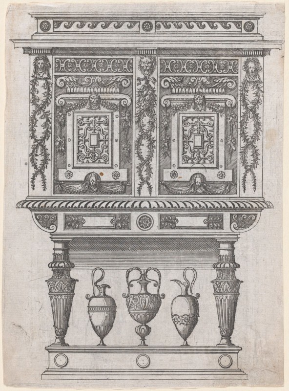 Furniture Design, 1565-70. Creator: Jacques Androuet Du Cerceau.