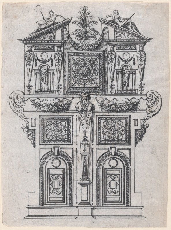 Furniture Design, 1565-70. Creator: Jacques Androuet Du Cerceau.