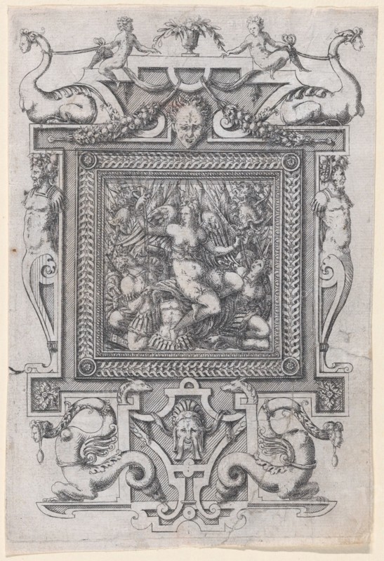 Furniture Design, 1565-70. Creator: Jacques Androuet Du Cerceau.