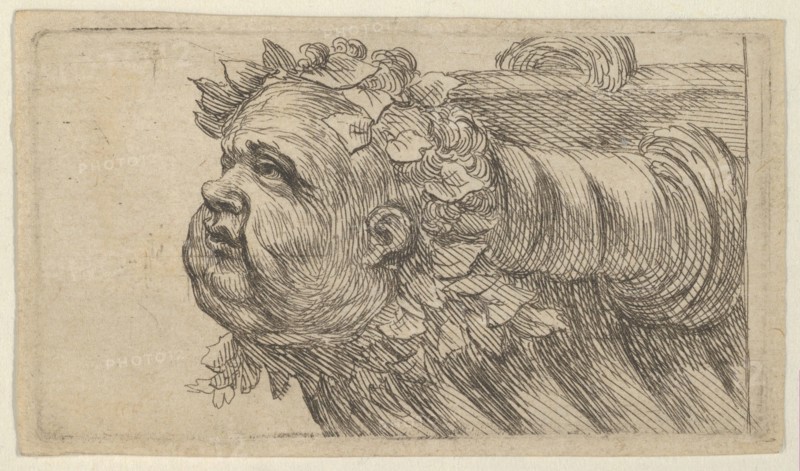 Head of a Child on the Bow of a Ship, from Divers Masques, ca. 1635-45. Creator: Francois Chauveau.