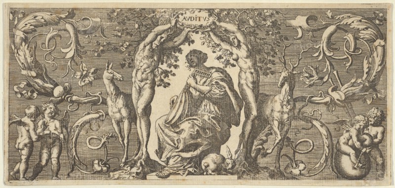 Hearing (Auditus), from Quinque Sensuum (Five Senses), ca. 1655. Creator: Francis Cleyn.