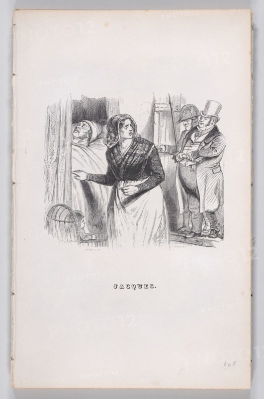 Jacques from The Complete Works of Béranger, 1836. Creator: Jean Ignace Isidore Gerard.