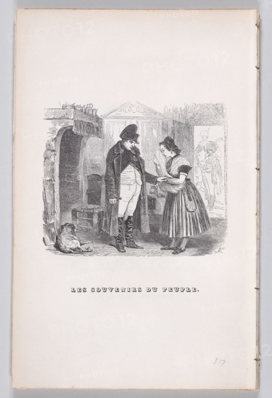 Memories of the People from The Complete Works of Béranger, 1836. Creators: Jean Ignace Isidore Gerard, Lacoste.