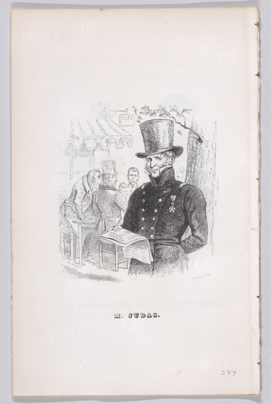 Mr. Judas from The Complete Works of Béranger, 1836. Creator: Theodore Maurisset.