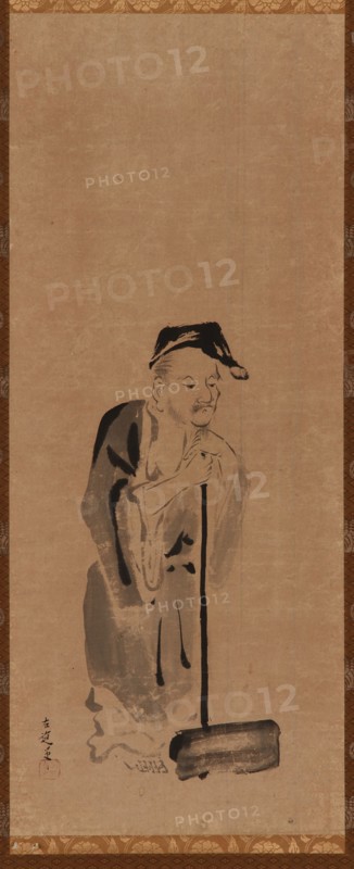 Shide (Jittoku), Edo period, early 17th century. Creator: Kano Sadanobu.