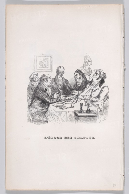 Praise of Chicken from The Complete Works of Béranger, 1836. Creator: Lacoste.