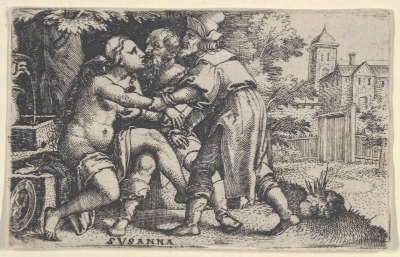 Susanna and the Elders. Creator: Georg Pencz.