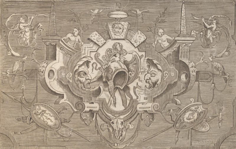 Targhe ed altri ornati di varie e capricciose invenzioni (Cartouches and other ornaments o..., 1773. Creator: Unknown.