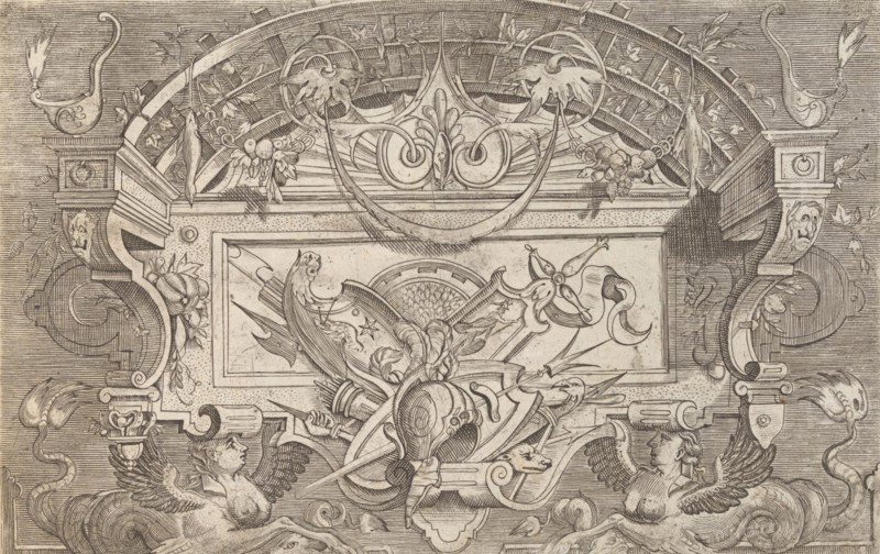 Targhe ed altri ornati di varie e capricciose invenzioni (Cartouches and other ornaments o..., 1773. Creator: Unknown.