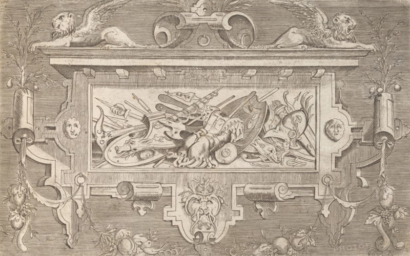 Targhe ed altri ornati di varie e capricciose invenzioni (Cartouches and other ornaments o..., 1773. Creator: Unknown.