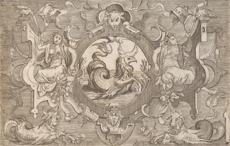 Targhe ed altri ornati di varie e capricciose invenzioni (Cartouches and other ornaments o..., 1773. Creator: Unknown.