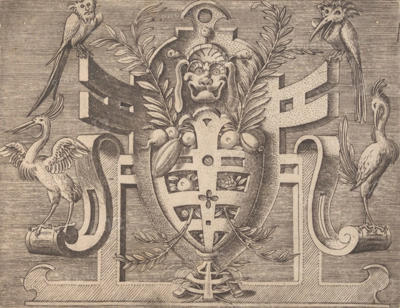 Targhe ed altri ornati di varie e capricciose invenzioni (Cartouches and other ornaments o..., 1773. Creator: Unknown.