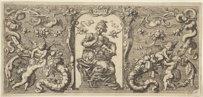 Taste (Gustus), from Quinque Sensuum (Five Senses), ca. 1655. Creator: Francis Cleyn.