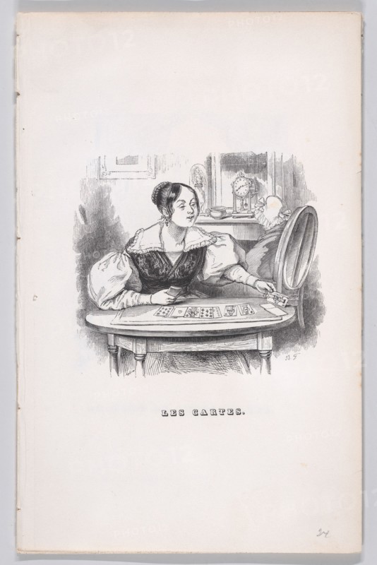 The Cards from The Complete Works of Béranger, 1836. Creator: Jean Ignace Isidore Gerard.