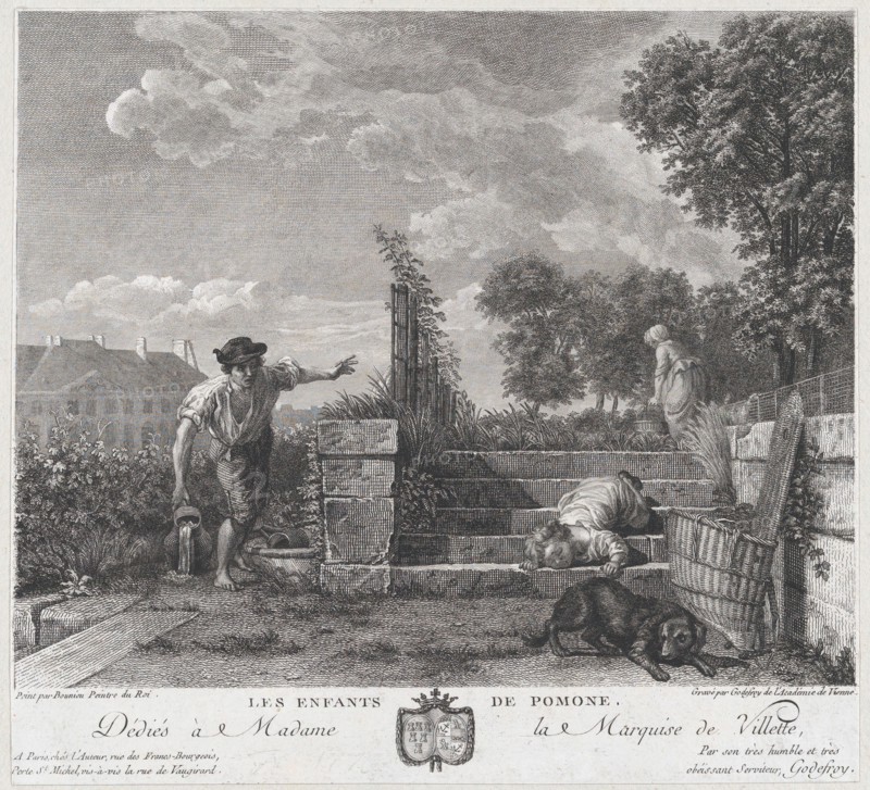 The Children of Pomona, 1778. Creator: François Godefroy.