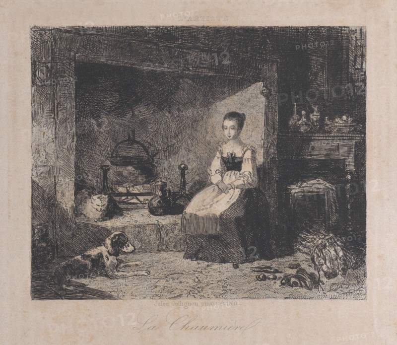 The Cottage (La Chaumière), 1800-50., 1800-50. Creator: François Jules Collignon.