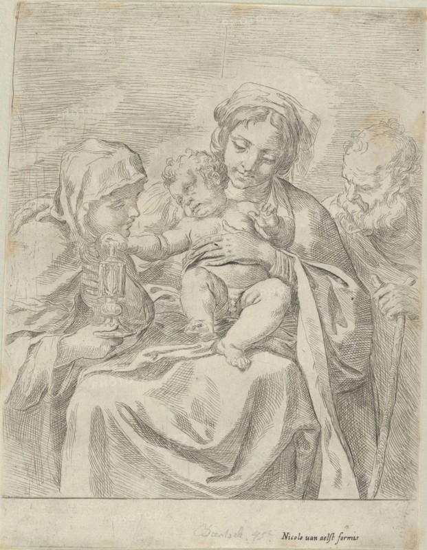 The Holy Family with Saint Clare, 1590-1600. Creator: Guido Reni.