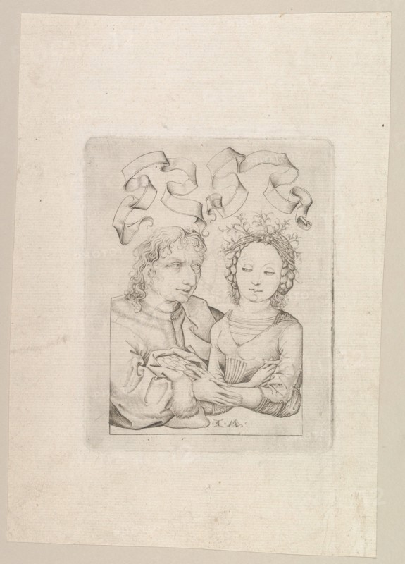 The Ill-Matched Couple, ca. 1480-90. Creator: Israhel van Meckenem.