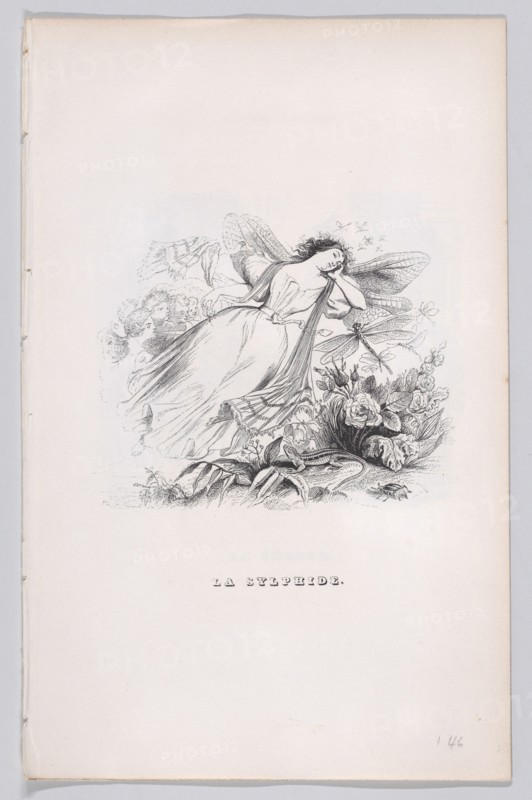 The Sylph from The Complete Works of Béranger, 1836. Creator: Jean Ignace Isidore Gerard.