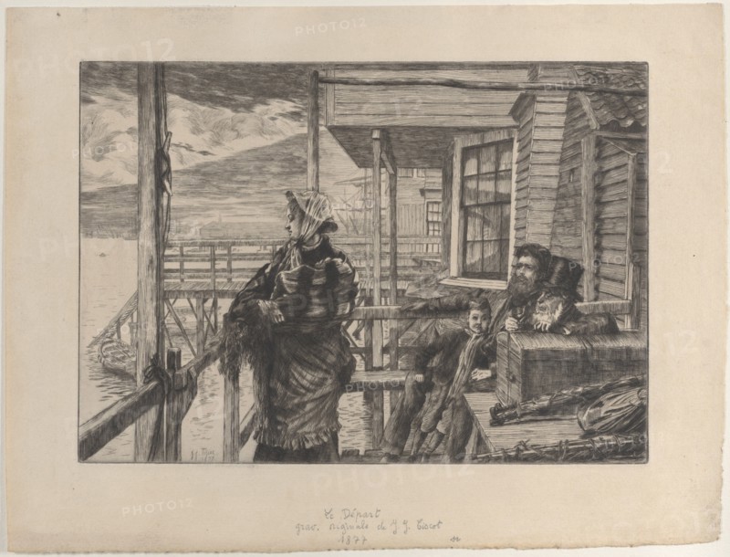 The Three Crows Inn, Gravesend, 1877. Creator: James Tissot.