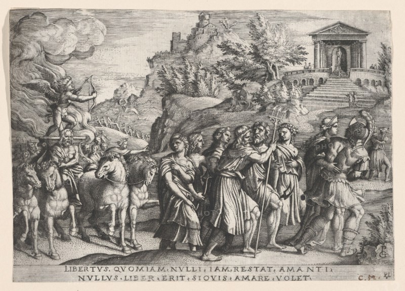The Triumph of Love, from The Triumph of Petrarch. Creator: Georg Pencz.