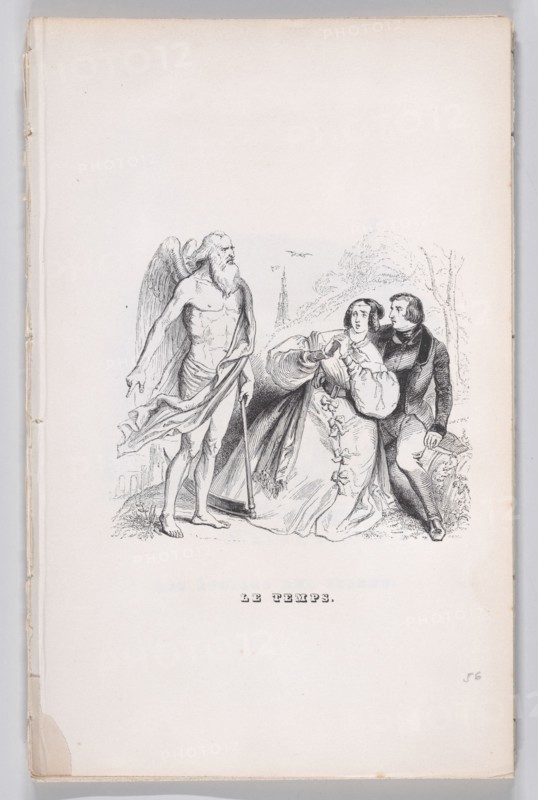 Time from The Complete Works of Béranger, 1836. Creator: Jean Ignace Isidore Gerard.