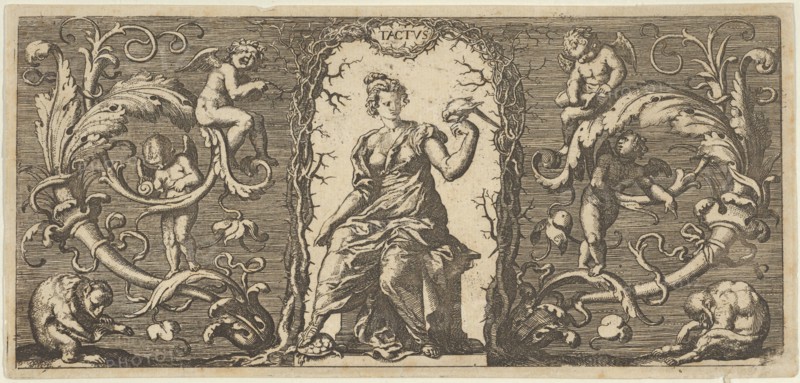Touch (Tactus), from Quinque Sensuum (Five Senses), ca. 1655. Creator: Francis Cleyn.