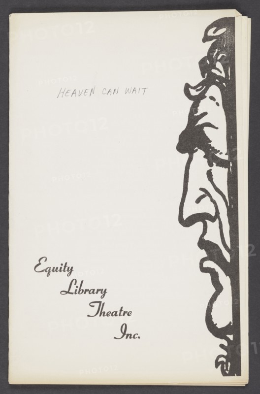 Theatre programme for Heaven Can Wait, 1957. Creator: Unknown.