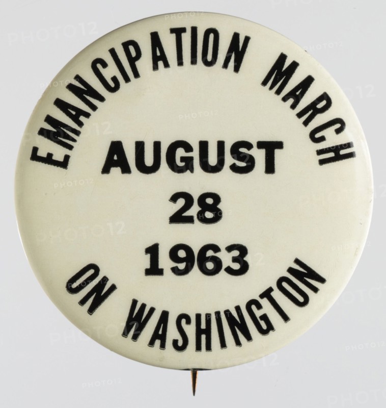 Pinback button for the 1963 March on Washington, 1963. Creator: Unknown.