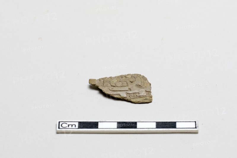 Bone, decorated fragment, Shang dynasty, ca. 1600 - ca. 1050 BCE. Creator: Unknown.