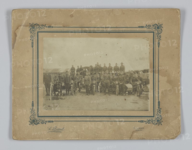 Photograph of integrated American Expeditionary Forces in France, 1917-1919. Creator: L. Biaud.
