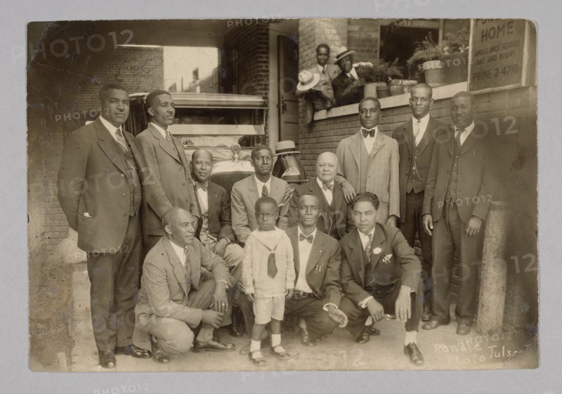 Photographic print of men gathered for State Funeral Directors' meeting, 1926. Creator: Unknown.