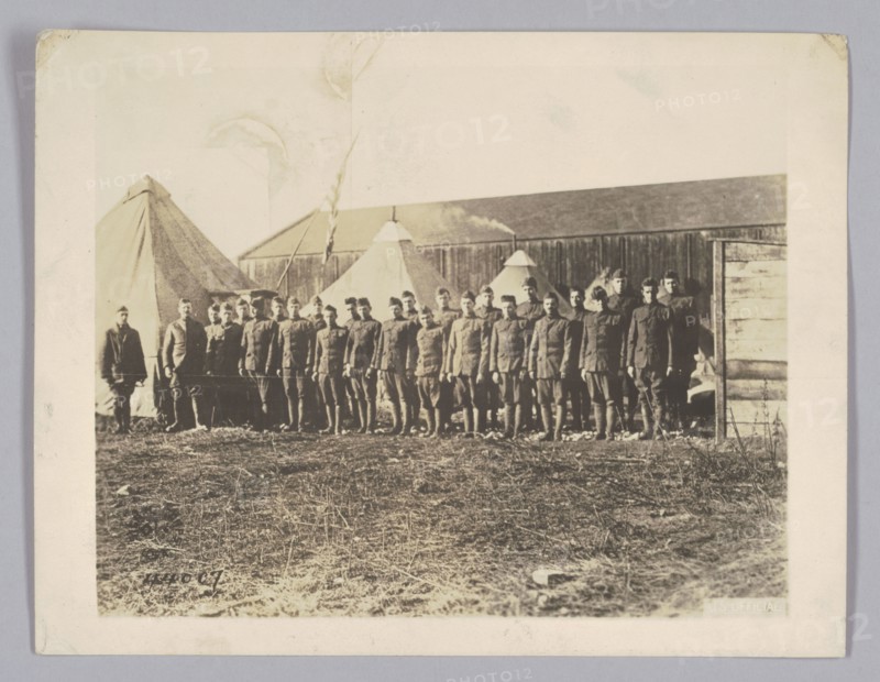 Photograph of World War I soldiers, 1918. Creator: Unknown.