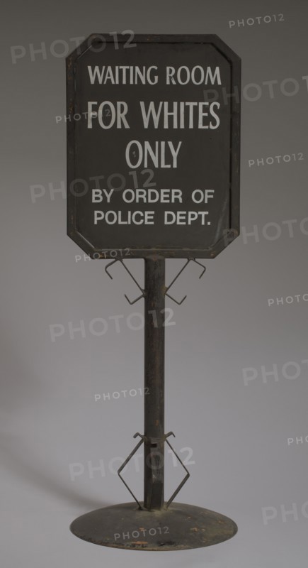 Sign from segregated railroad station, ca. 1930s. Creator: Unknown.