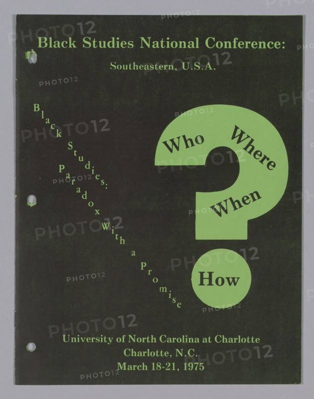 Black Studies: Paradox with a Promise, 1975. Creator: Unknown.