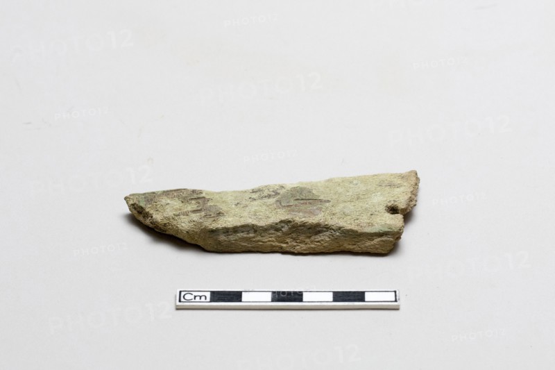 Bone, decorated fragment, Shang dynasty, ca. 1600 - ca. 1050 BCE. Creator: Unknown.