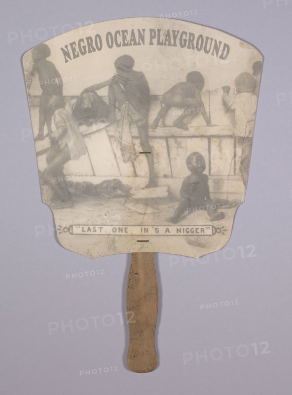 Fan advertising the American Beach Negro Ocean Playground, ca. 1935. Creator: Unknown.