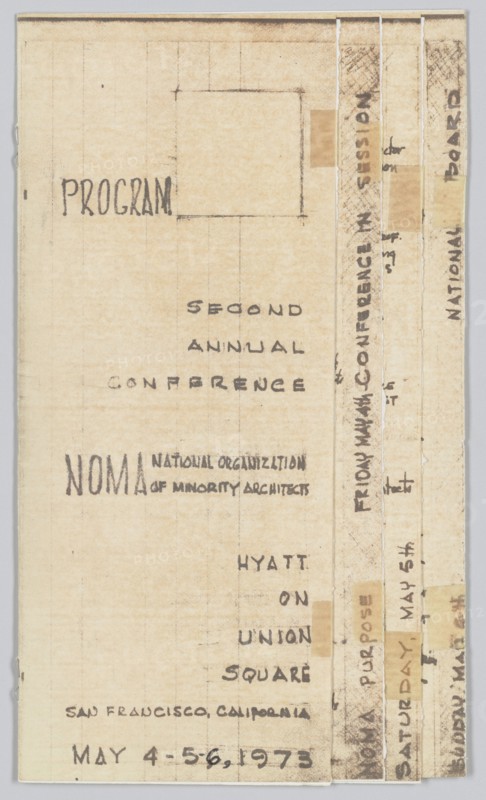 Programme from the NOMA Second Annual Conference, May 4-6, 1973. Creator: Unknown.