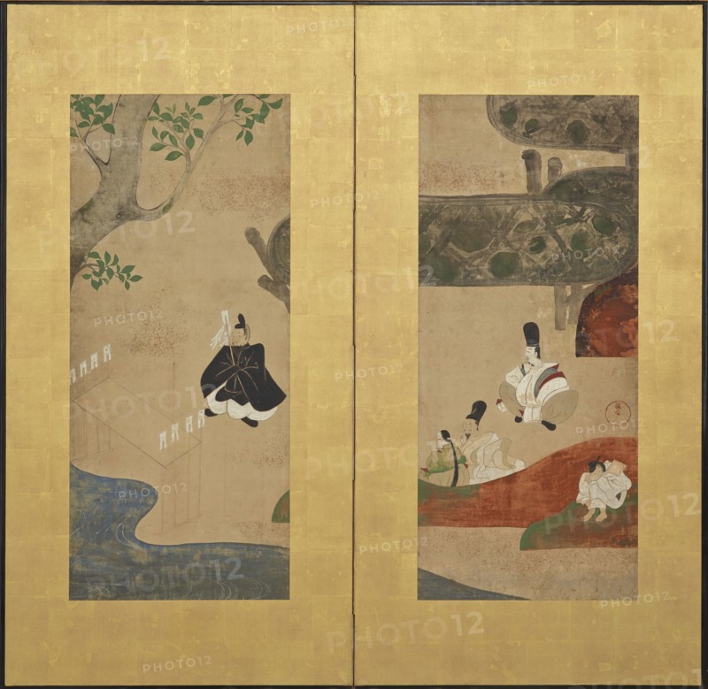 A Shinto ceremony, Edo period, late 17th-early 18th century.  Creator: Ogata Kenzan.