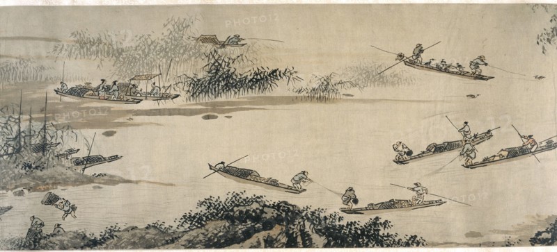 Fishermen on an Autumn River, Ming dynasty, 15th century. Creator: Dai Jin.