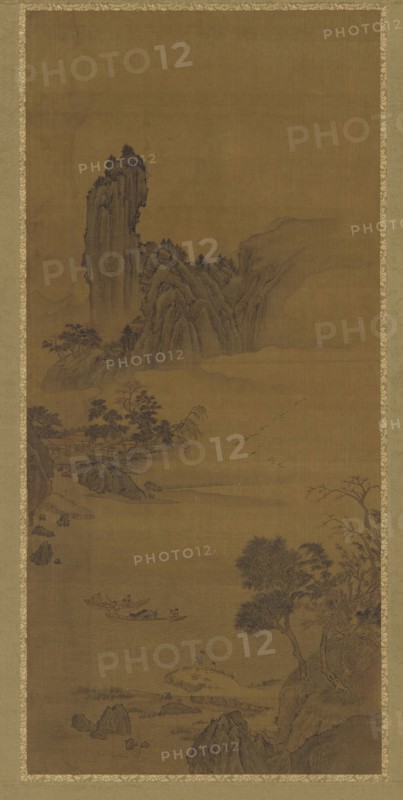 Landscape with Ferry Boats, Qing dynasty, 18th century. Creator: Unknown.