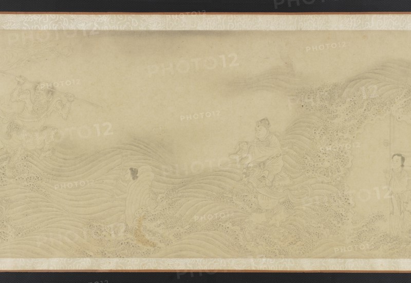 Luohans Crossing Land and Sea, Ming or Qing dynasty, 17th century. Creator: Unknown.