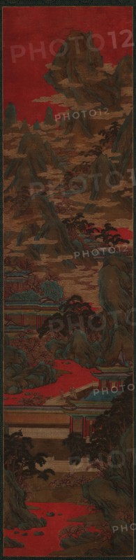 Palace Ladies Watching the Sunset, Ming dynasty, 16th-17th century. Creator: Unknown.