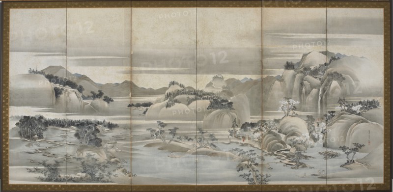Landscapes of the Four Seasons: Spring and Summer, Edo period, late 18th-early 19th century. Creator: Hishikawa Sori.
