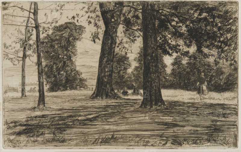 Greenwich Park, 1859. Creator: James Abbott McNeill Whistler.