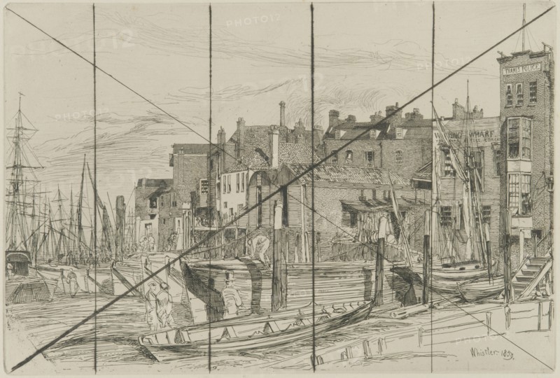 Thames Police, 1859. Creator: James Abbott McNeill Whistler.