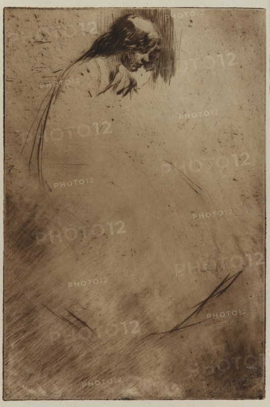 Jo's Bent Head, 1861. Creator: James Abbott McNeill Whistler.