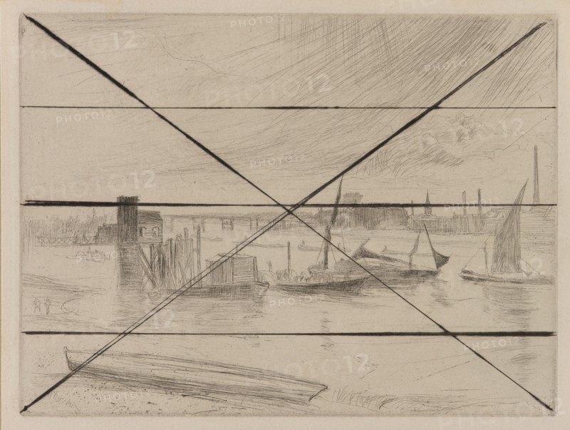 Battersea Dawn (Cadogan Pier), 1861. Creator: James Abbott McNeill Whistler.