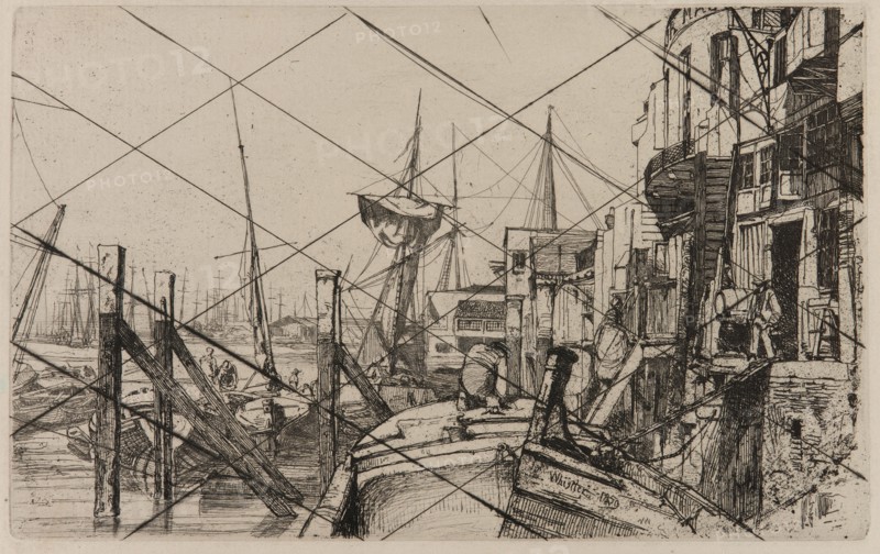 Limehouse, 1859. Creator: James Abbott McNeill Whistler.