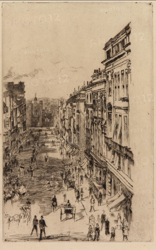 St. James's Street, 1878. Creator: James Abbott McNeill Whistler.